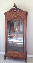 single door rococo style armoire